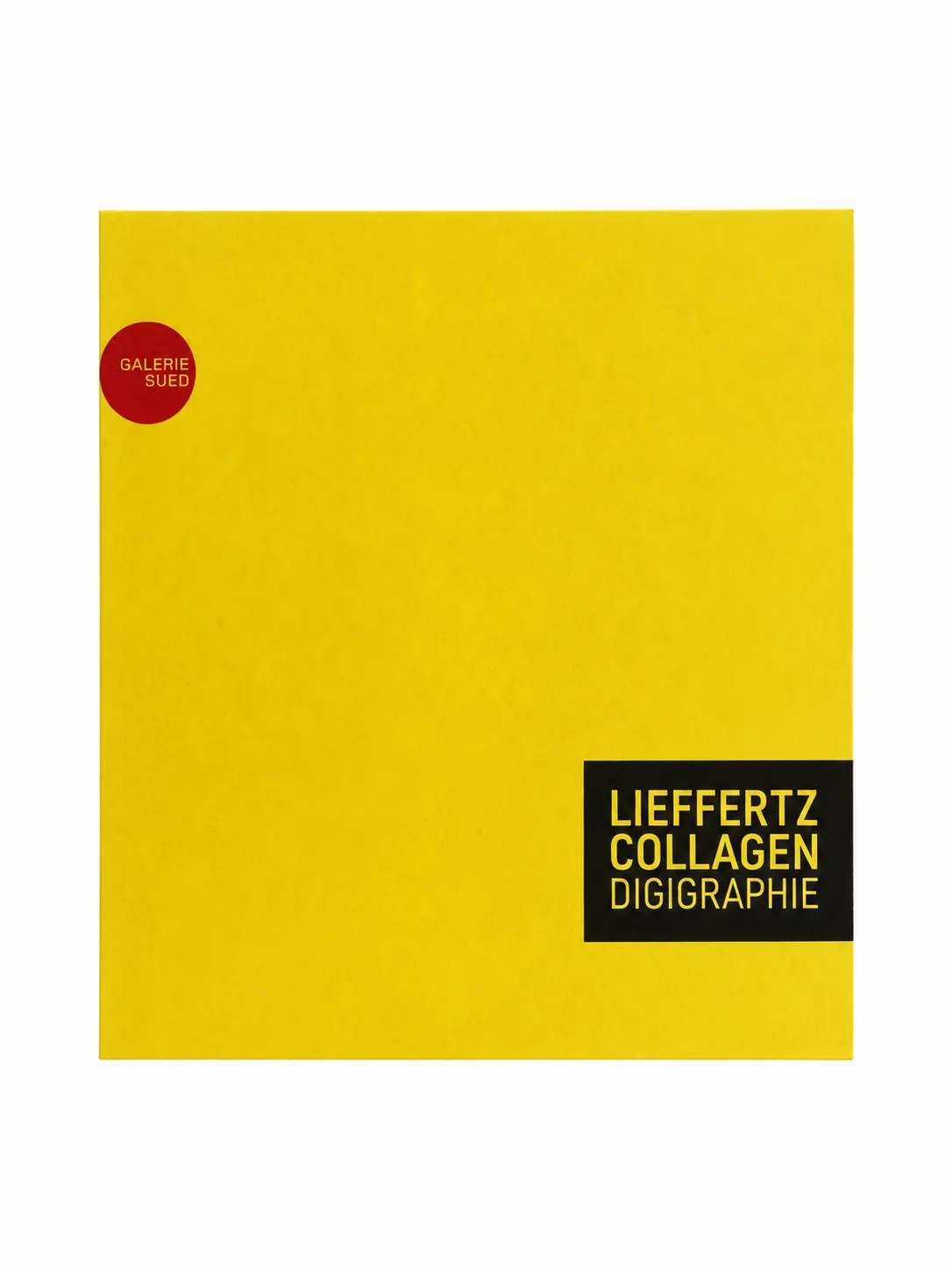 Gelber Ausstellungskatalog Detlef Lieffertz in Frontansicht
