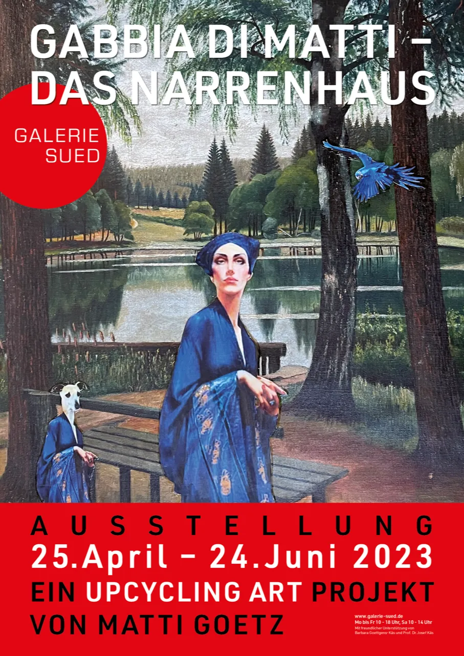 Ausstellungsplakat Gabbia di Matti – Das Narrenhaus